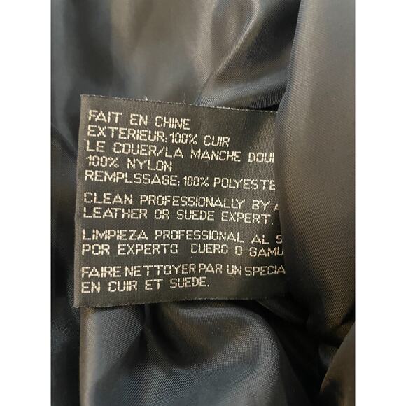 VINTAGE Phase 2 Leather Jacket Mens XL Black Bomber Riding Motorcycle Phase 2 - Picture 11 of 13